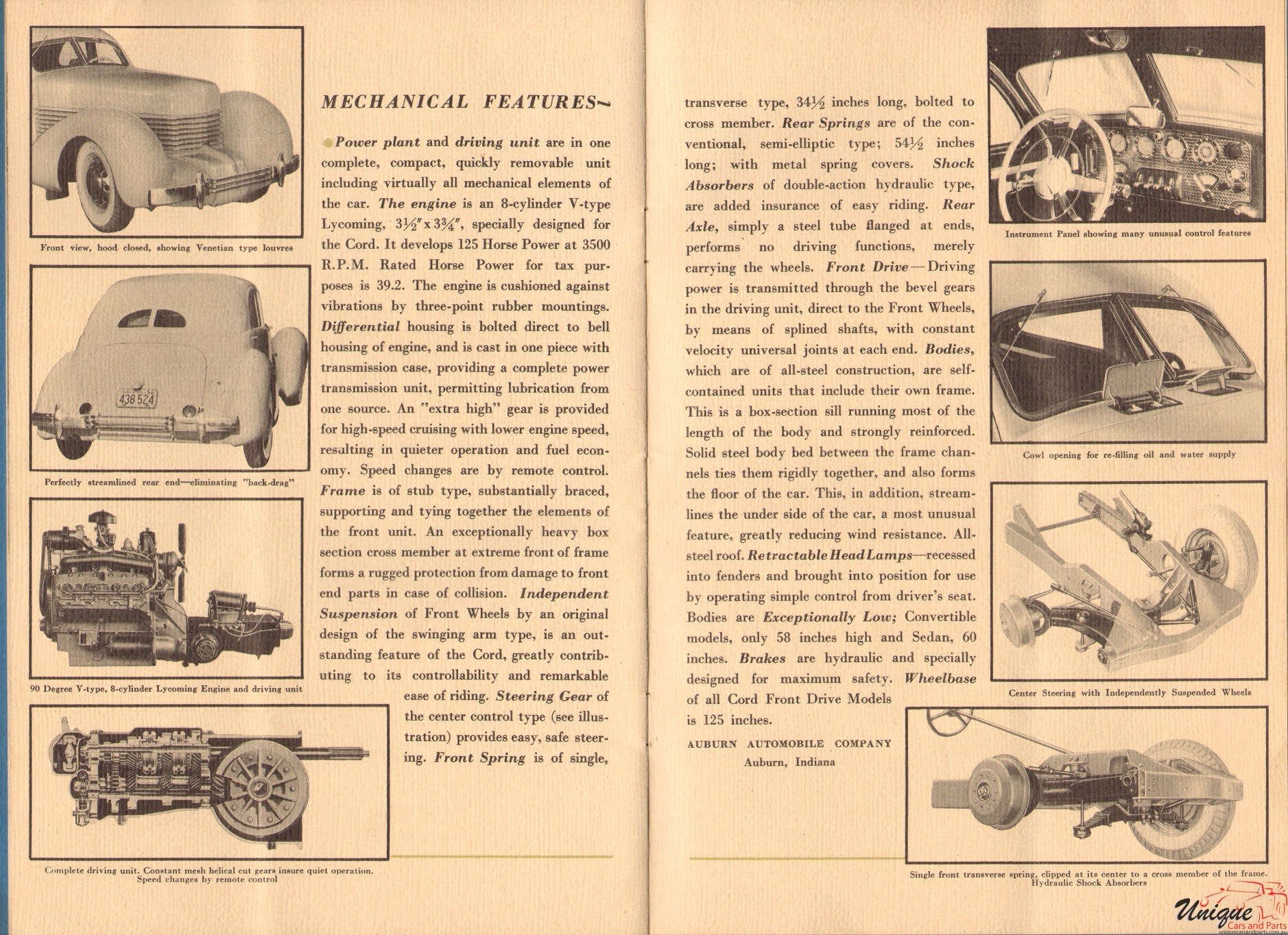1936 Cord Brochure Page 4